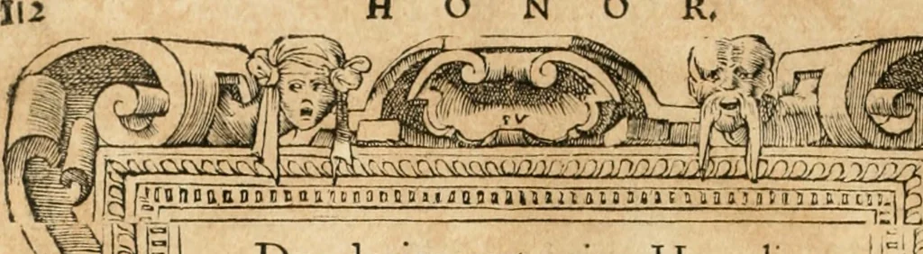 An illustration from Emblemata Andreae Alciati, iurisconsulti clarissimi, 1548, leaf 115