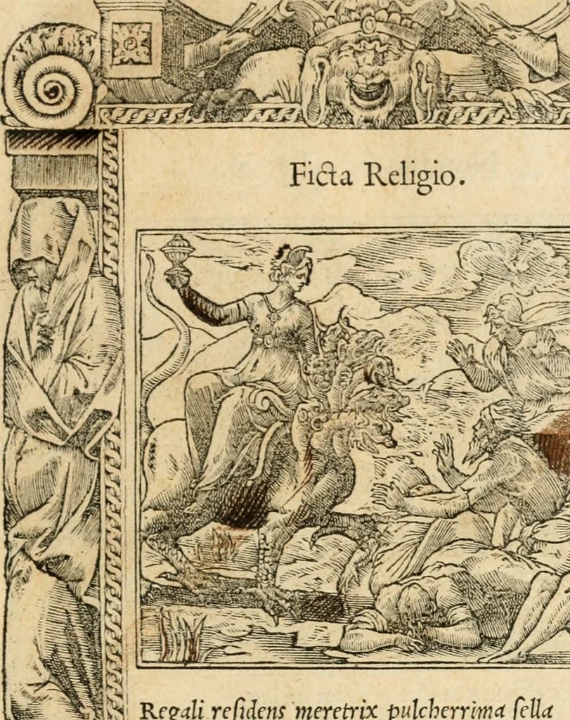 An illustration from Emblemata Andreae Alciati, iurisconsulti clarissimi, 1548, leaf 12
