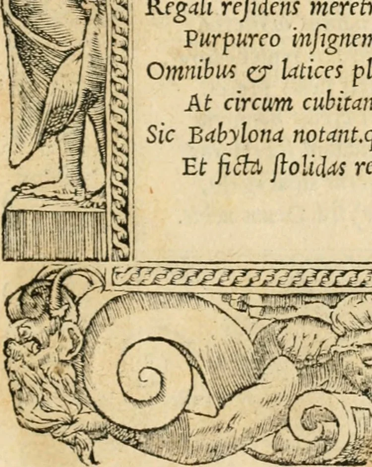 An illustration from Emblemata Andreae Alciati, iurisconsulti clarissimi, 1548, leaf 12