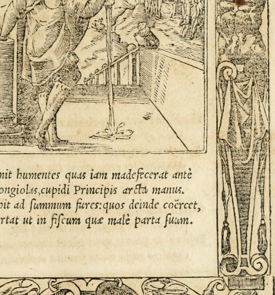 An illustration from Emblemata Andreae Alciati, iurisconsulti clarissimi, 1548, leaf 120
