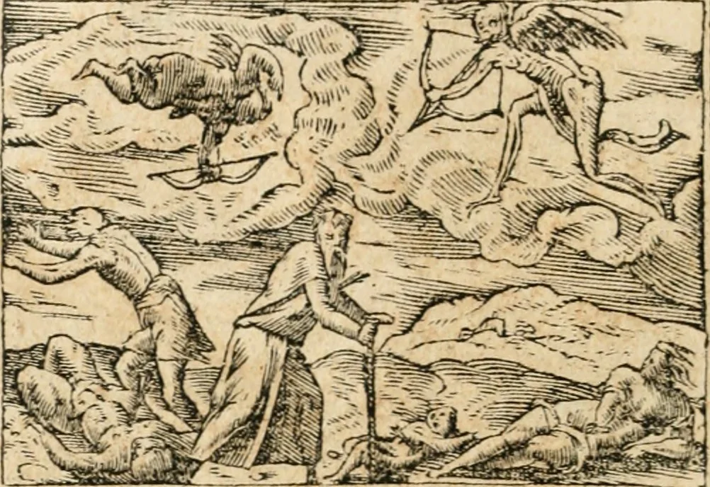 An illustration from Emblemata Andreae Alciati, iurisconsulti clarissimi, 1548, leaf 125