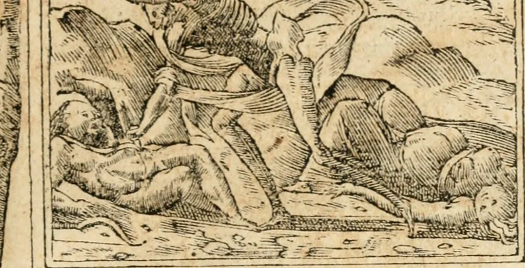 An illustration from Emblemata Andreae Alciati, iurisconsulti clarissimi, 1548, leaf 126