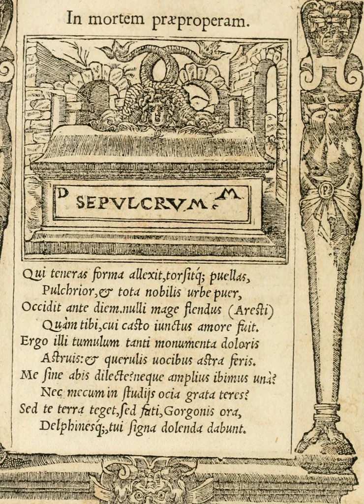 An illustration from Emblemata Andreae Alciati, iurisconsulti clarissimi, 1548, leaf 127