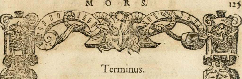 An illustration from Emblemata Andreae Alciati, iurisconsulti clarissimi, 1548, leaf 128