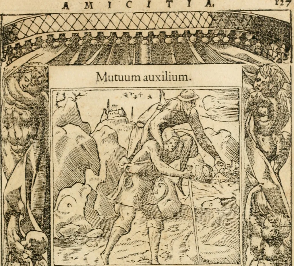 An illustration from Emblemata Andreae Alciati, iurisconsulti clarissimi, 1548, leaf 130