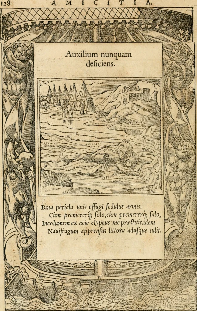 An illustration from Emblemata Andreae Alciati, iurisconsulti clarissimi, 1548, leaf 131