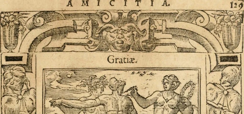 An illustration from Emblemata Andreae Alciati, iurisconsulti clarissimi, 1548, leaf 132