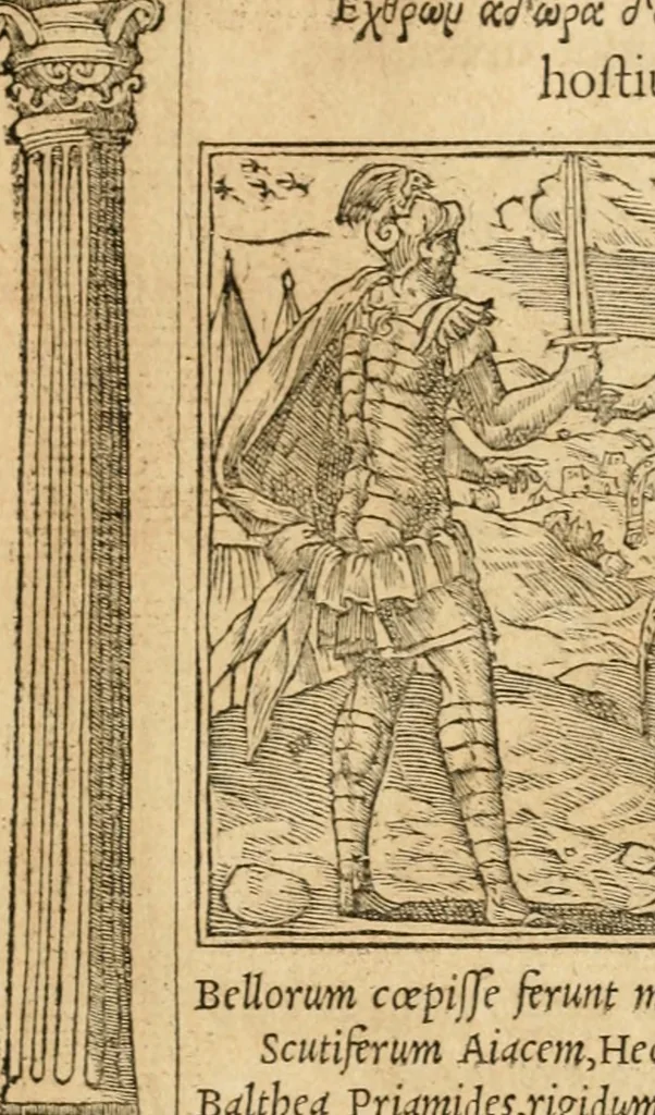 An illustration from Emblemata Andreae Alciati, iurisconsulti clarissimi, 1548, leaf 136