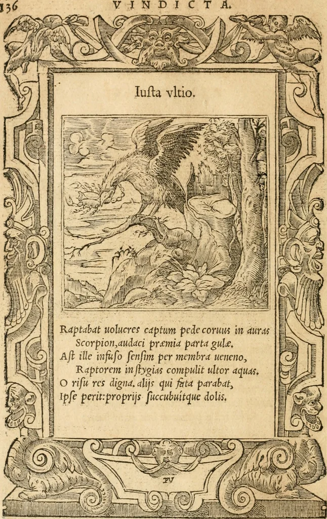 An illustration from Emblemata Andreae Alciati, iurisconsulti clarissimi, 1548, leaf 139