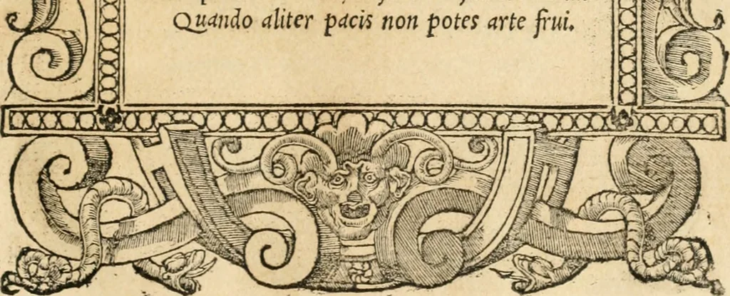 An illustration from Emblemata Andreae Alciati, iurisconsulti clarissimi, 1548, leaf 144