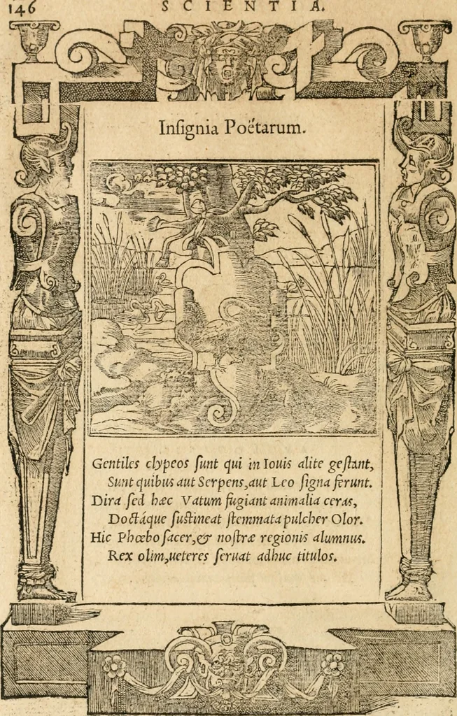An illustration from Emblemata Andreae Alciati, iurisconsulti clarissimi, 1548, leaf 149