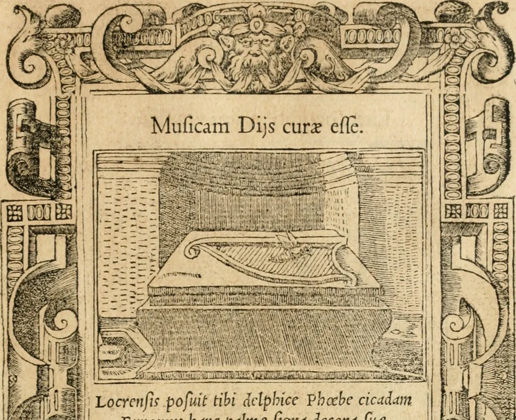 An illustration from Emblemata Andreae Alciati, iurisconsulti clarissimi, 1548, leaf 150