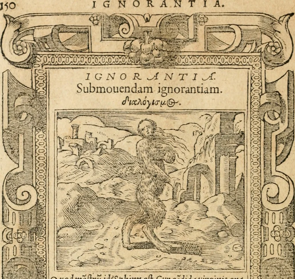 An illustration from Emblemata Andreae Alciati, iurisconsulti clarissimi, 1548, leaf 153
