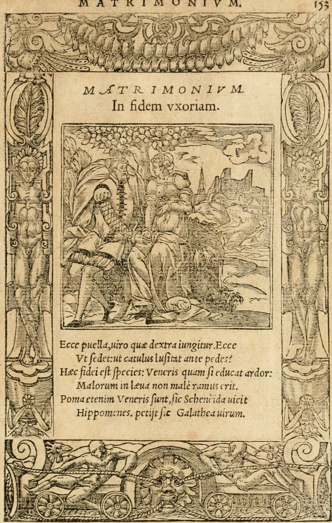 An illustration from Emblemata Andreae Alciati, iurisconsulti clarissimi, 1548, leaf 156