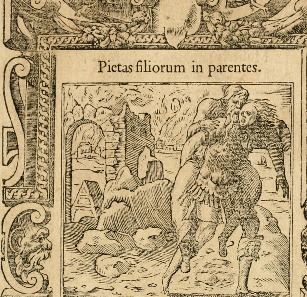An illustration from Emblemata Andreae Alciati, iurisconsulti clarissimi, 1548, leaf 160