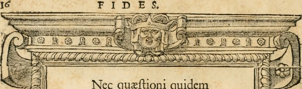 An illustration from Emblemata Andreae Alciati, iurisconsulti clarissimi, 1548, leaf 19