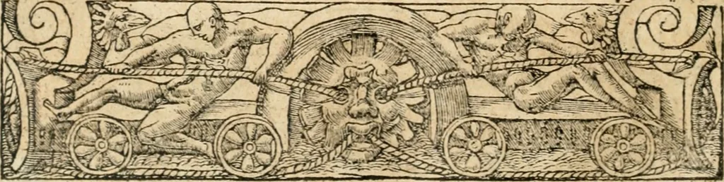 An illustration from Emblemata Andreae Alciati, iurisconsulti clarissimi, 1548, leaf 21