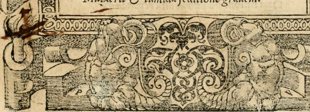 An illustration from Emblemata Andreae Alciati, iurisconsulti clarissimi, 1548, leaf 22