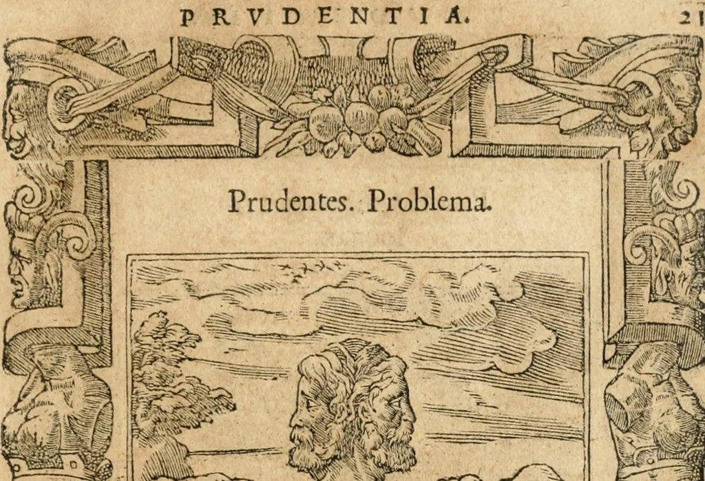An illustration from Emblemata Andreae Alciati, iurisconsulti clarissimi, 1548, leaf 24