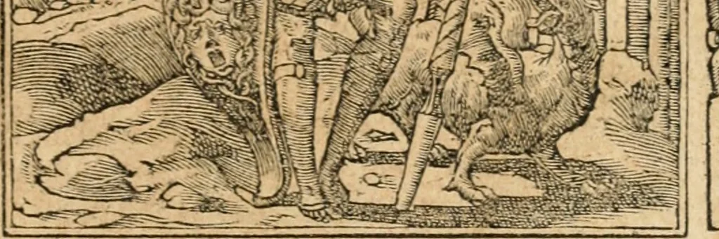 An illustration from Emblemata Andreae Alciati, iurisconsulti clarissimi, 1548, leaf 28