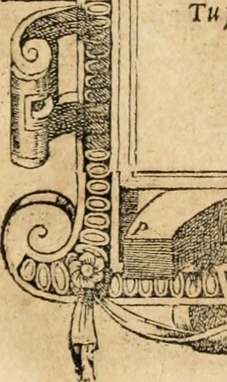 An illustration from Emblemata Andreae Alciati, iurisconsulti clarissimi, 1548, leaf 32