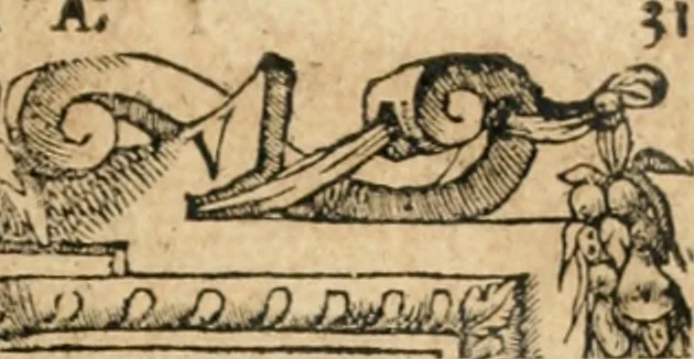 An illustration from Emblemata Andreae Alciati, iurisconsulti clarissimi, 1548, leaf 34