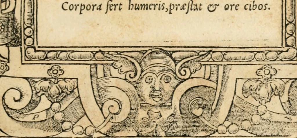 An illustration from Emblemata Andreae Alciati, iurisconsulti clarissimi, 1548, leaf 36