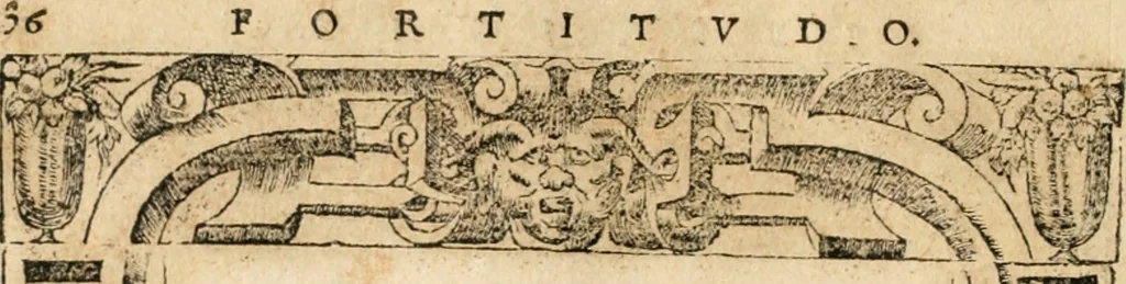 An illustration from Emblemata Andreae Alciati, iurisconsulti clarissimi, 1548, leaf 39