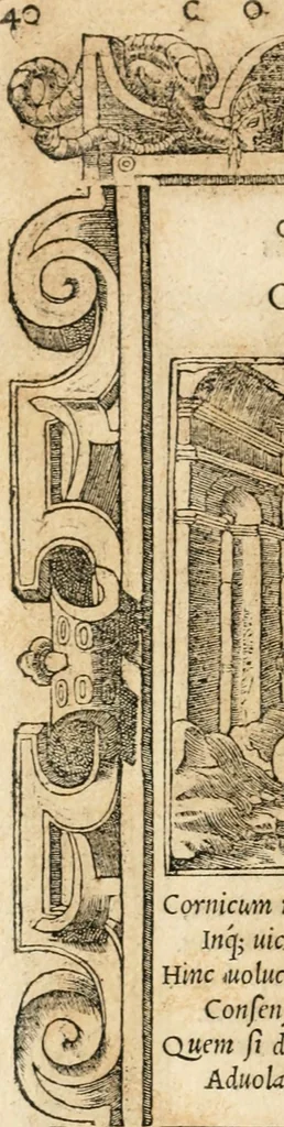 An illustration from Emblemata Andreae Alciati, iurisconsulti clarissimi, 1548, leaf 43