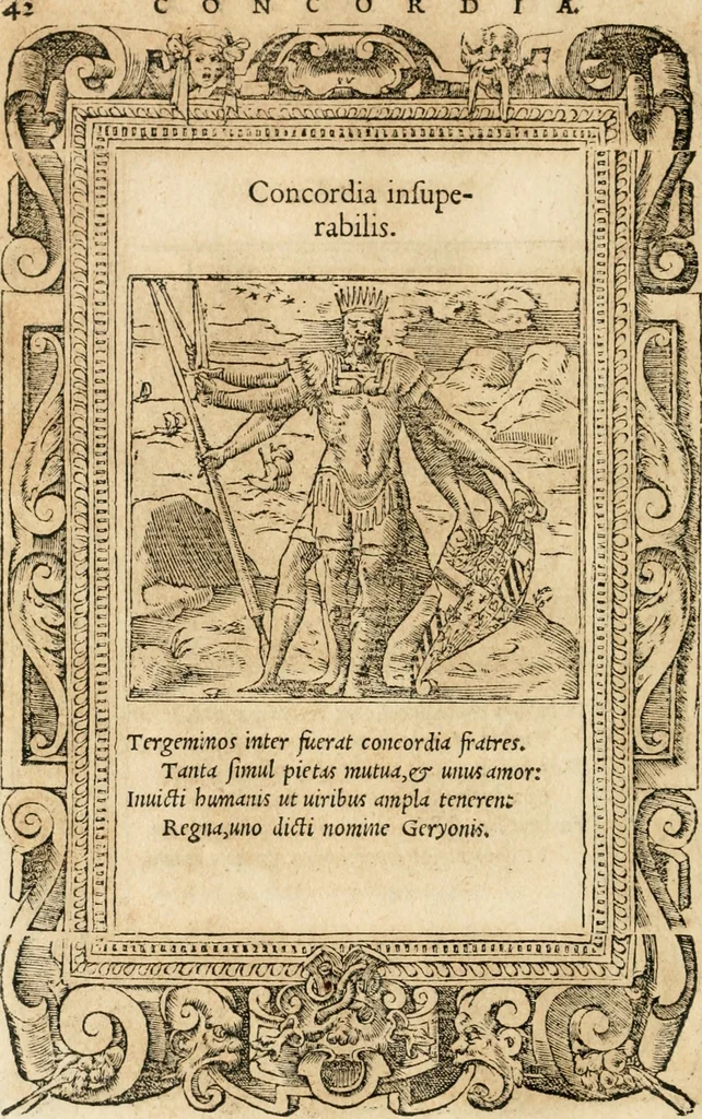 An illustration from Emblemata Andreae Alciati, iurisconsulti clarissimi, 1548, leaf 45