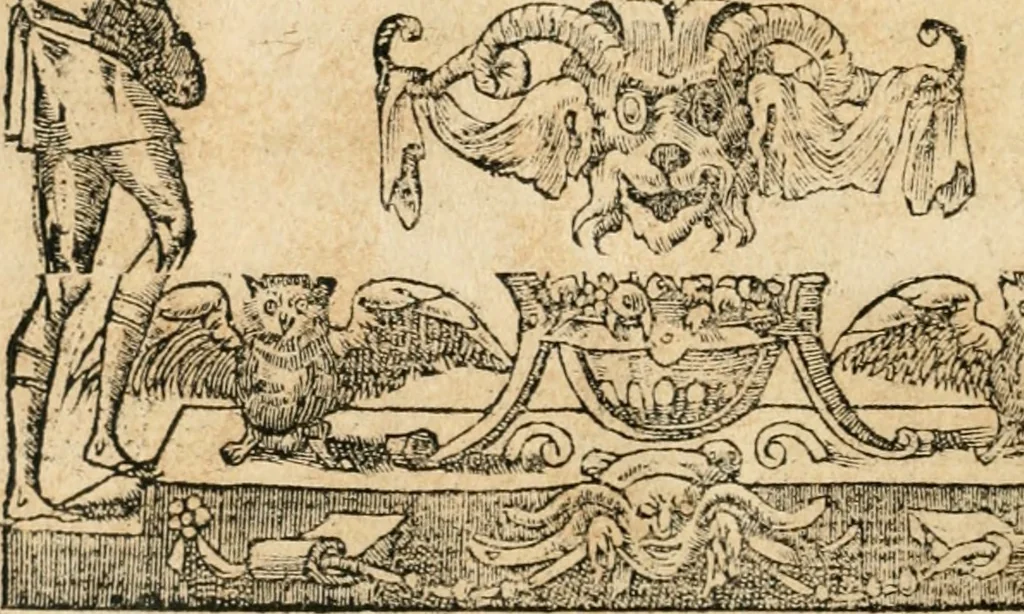 An illustration from Emblemata Andreae Alciati, iurisconsulti clarissimi, 1548, leaf 51