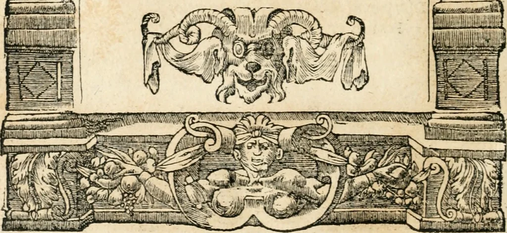An illustration from Emblemata Andreae Alciati, iurisconsulti clarissimi, 1548, leaf 57