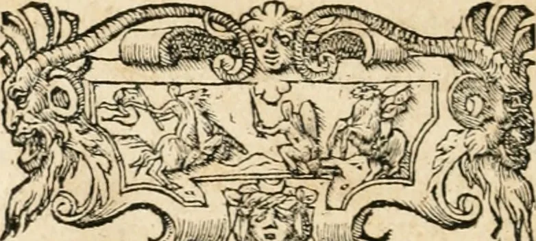 An illustration from Emblemata Andreae Alciati, iurisconsulti clarissimi, 1548, leaf 61