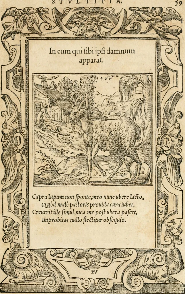 An illustration from Emblemata Andreae Alciati, iurisconsulti clarissimi, 1548, leaf 62