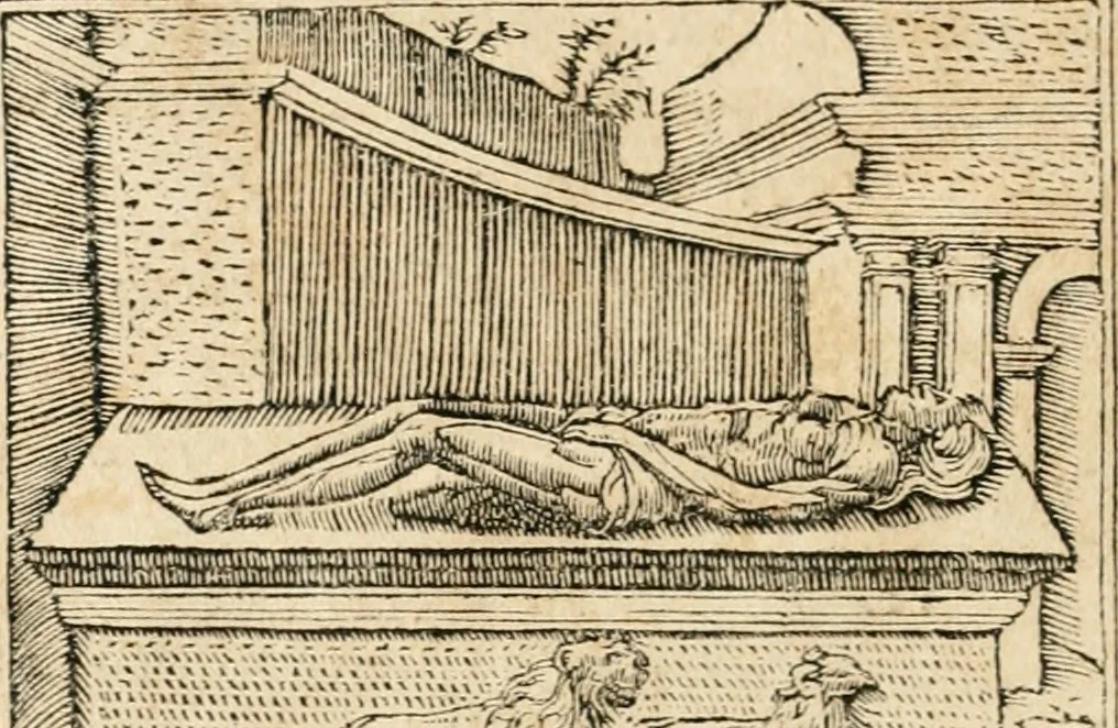 An illustration from Emblemata Andreae Alciati, iurisconsulti clarissimi, 1548, leaf 65