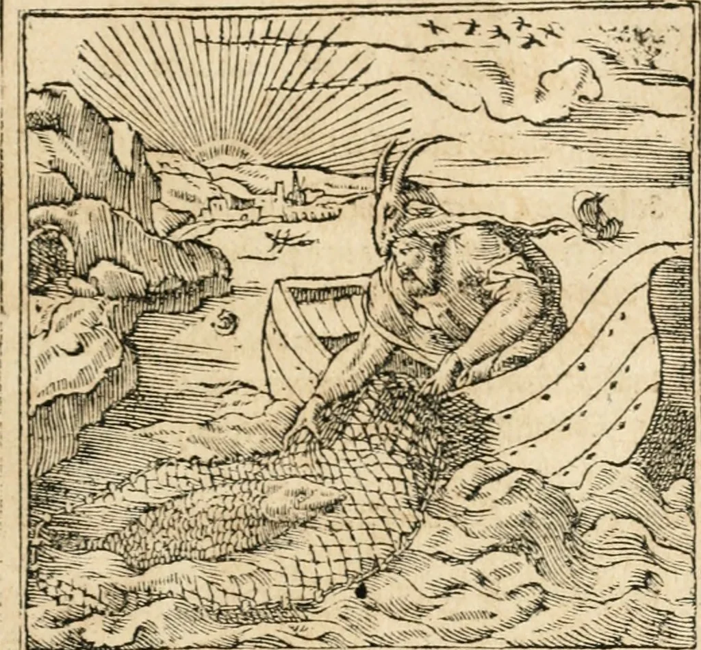 An illustration from Emblemata Andreae Alciati, iurisconsulti clarissimi, 1548, leaf 66