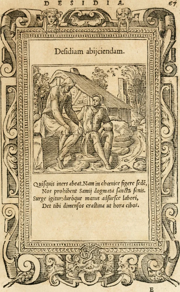 An illustration from Emblemata Andreae Alciati, iurisconsulti clarissimi, 1548, leaf 70