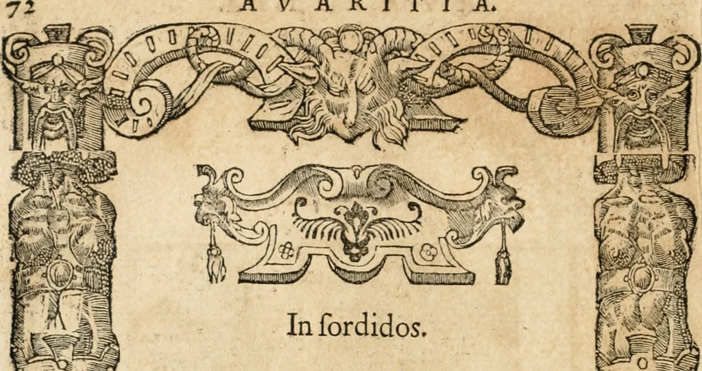 An illustration from Emblemata Andreae Alciati, iurisconsulti clarissimi, 1548, leaf 75