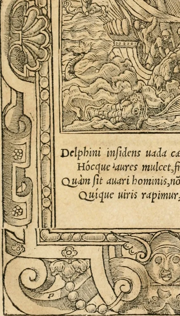 An illustration from Emblemata Andreae Alciati, iurisconsulti clarissimi, 1548, leaf 76