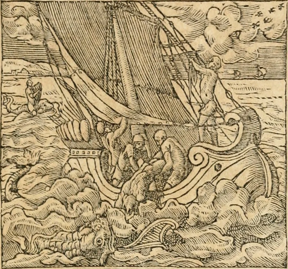 An illustration from Emblemata Andreae Alciati, iurisconsulti clarissimi, 1548, leaf 76