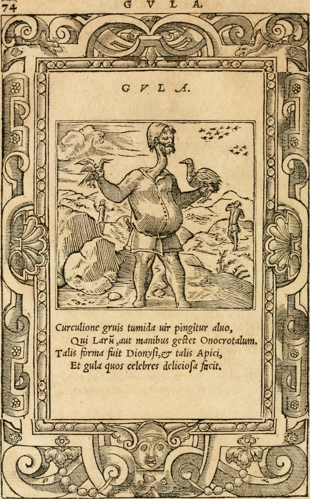 An illustration from Emblemata Andreae Alciati, iurisconsulti clarissimi, 1548, leaf 77