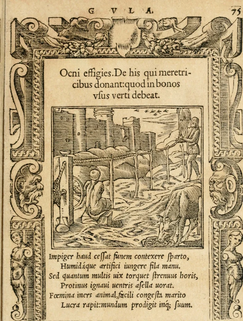 An illustration from Emblemata Andreae Alciati, iurisconsulti clarissimi, 1548, leaf 78