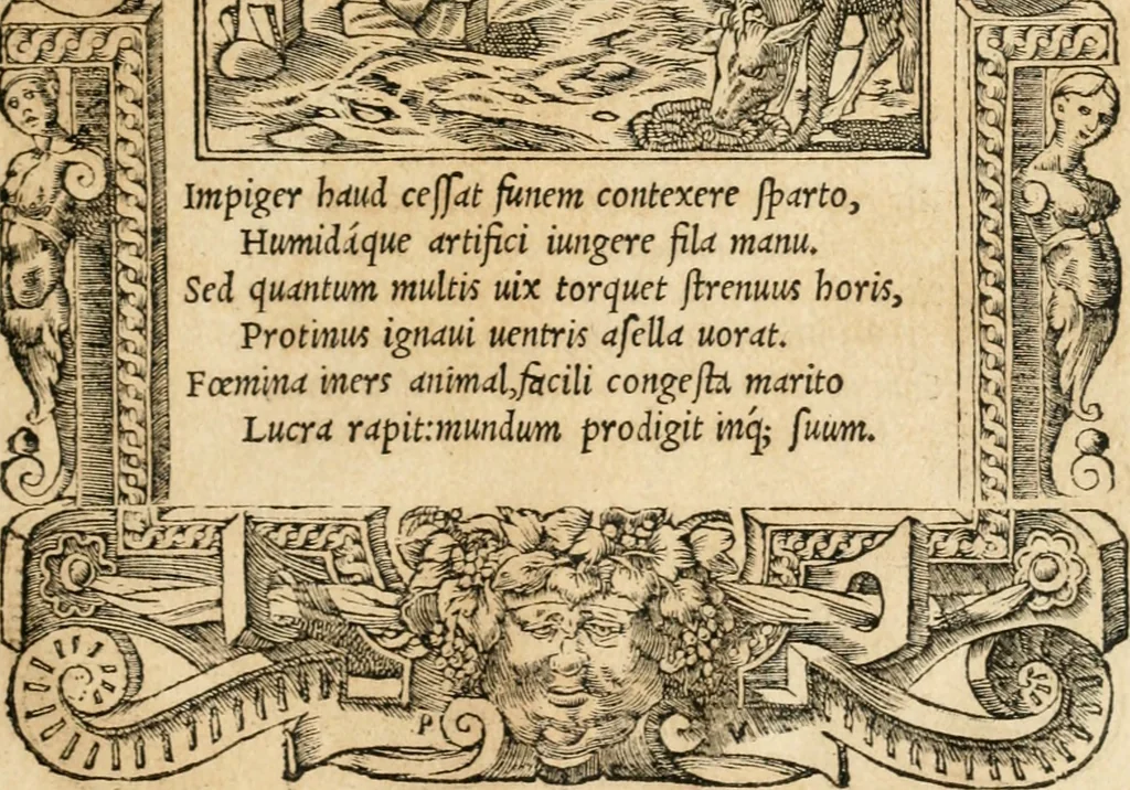 An illustration from Emblemata Andreae Alciati, iurisconsulti clarissimi, 1548, leaf 78