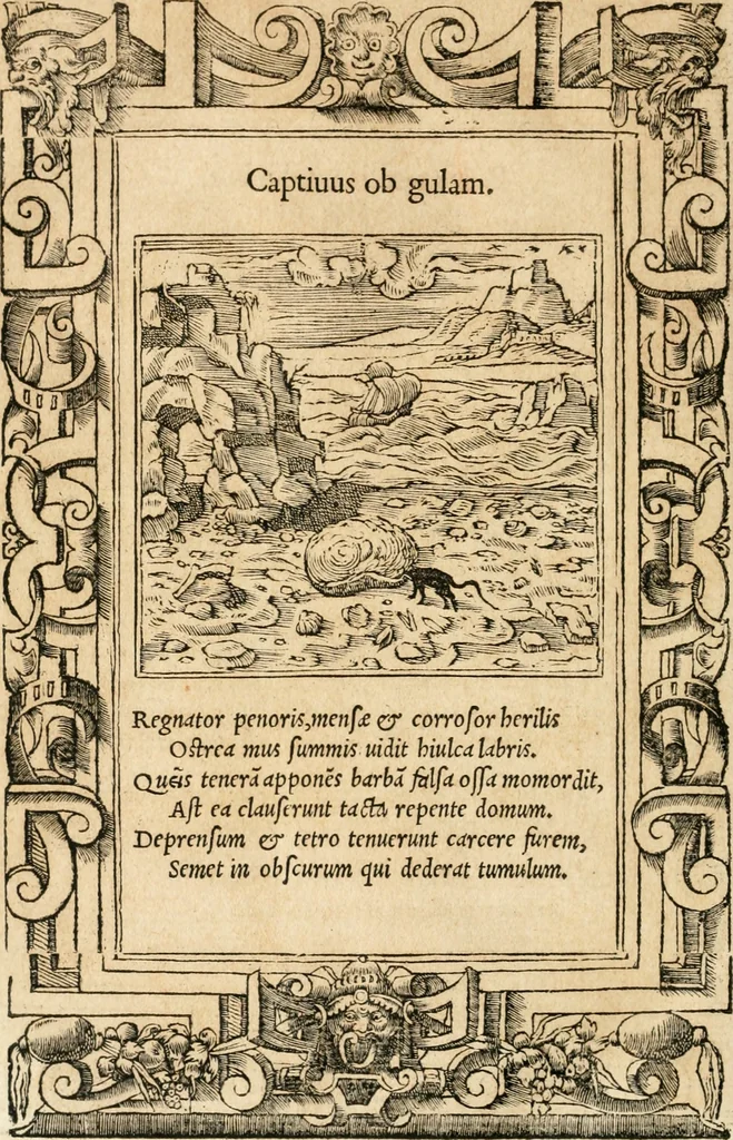 An illustration from Emblemata Andreae Alciati, iurisconsulti clarissimi, 1548, leaf 81