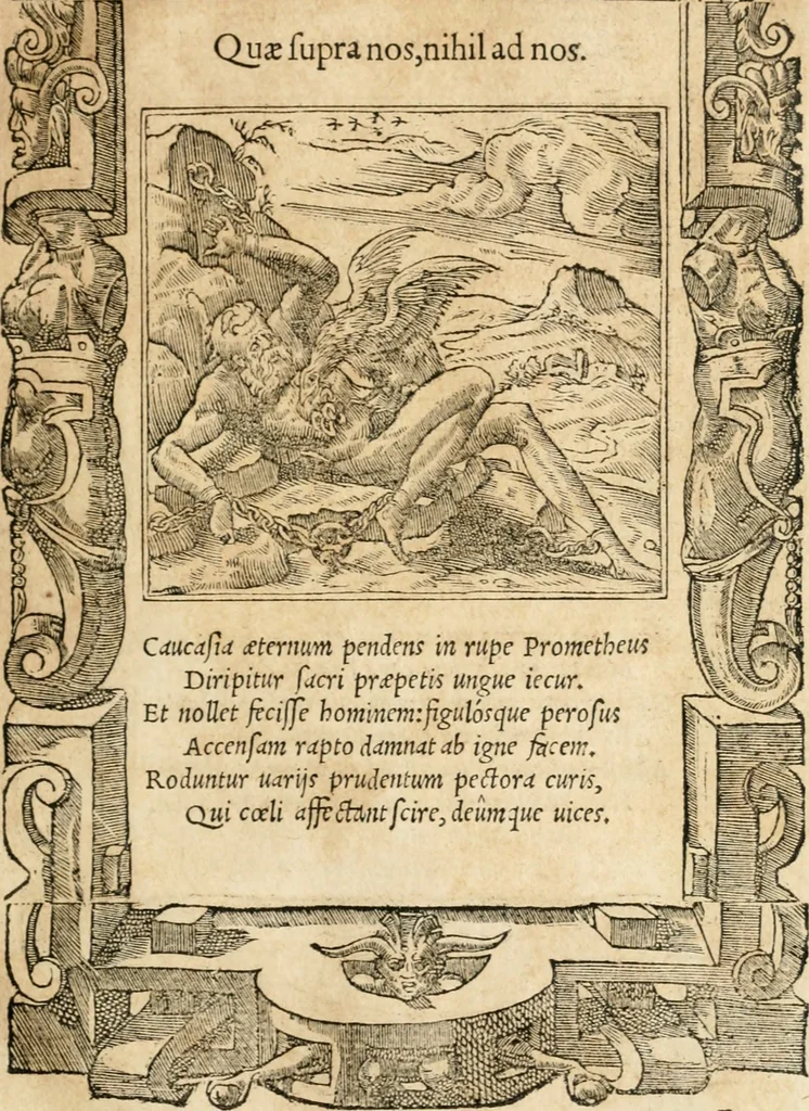 An illustration from Emblemata Andreae Alciati, iurisconsulti clarissimi, 1548, leaf 84