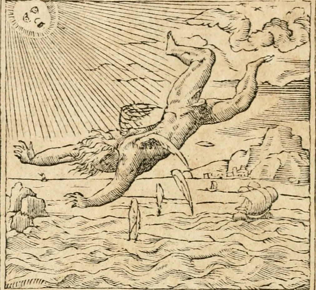 An illustration from Emblemata Andreae Alciati, iurisconsulti clarissimi, 1548, leaf 85
