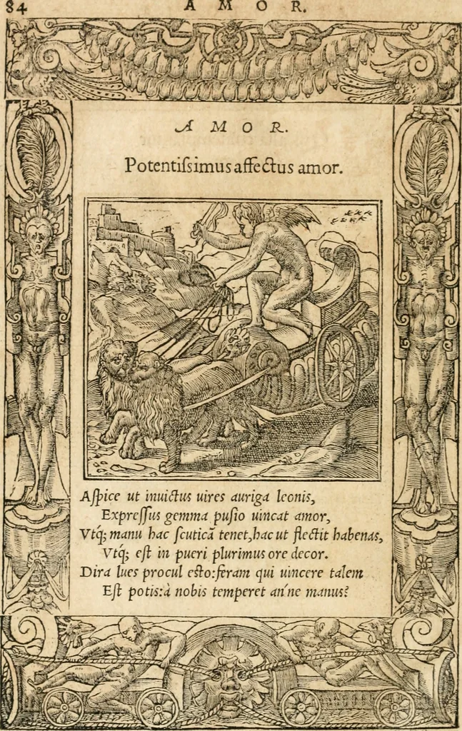 An illustration from Emblemata Andreae Alciati, iurisconsulti clarissimi, 1548, leaf 87