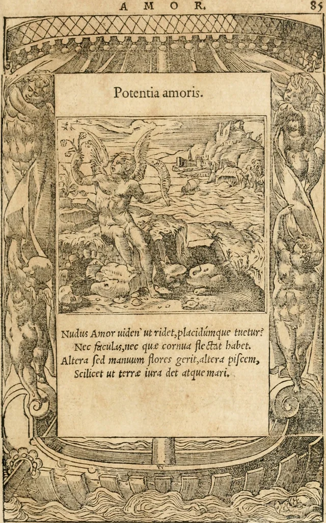 An illustration from Emblemata Andreae Alciati, iurisconsulti clarissimi, 1548, leaf 88