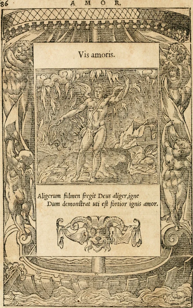 An illustration from Emblemata Andreae Alciati, iurisconsulti clarissimi, 1548, leaf 89