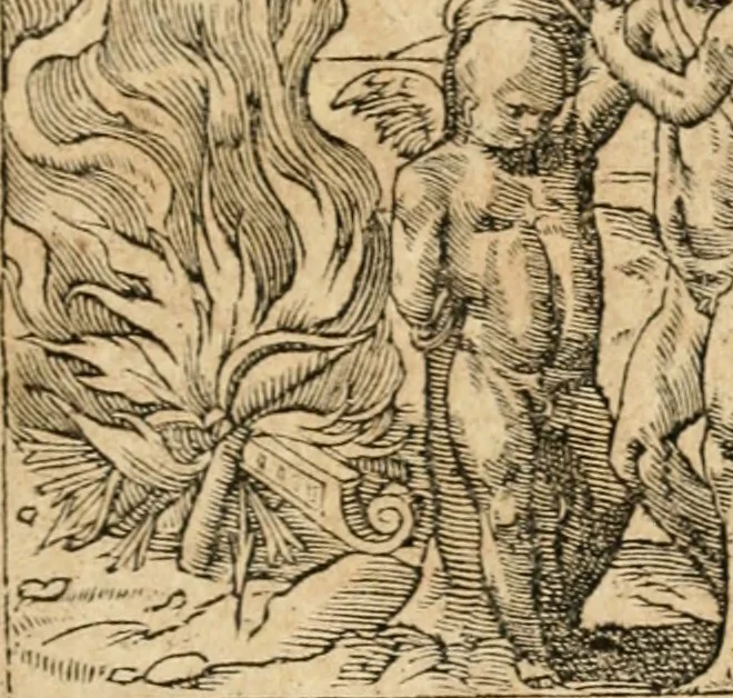 An illustration from Emblemata Andreae Alciati, iurisconsulti clarissimi, 1548, leaf 92